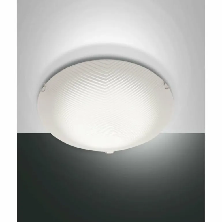 Plafonnier Fabas Luce Gera LED Blanc, 1 lumière