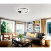 Plafonnier Fabas Luce Giotto LED Noir, 1 lumière