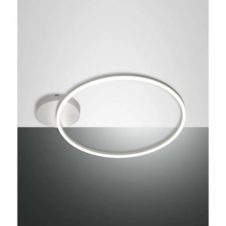 Plafonnier Fabas Luce Giotto LED Blanc, 1 lumière