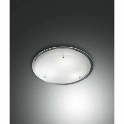 Plafonnier Fabas Luce HILL Chrome, 1 lumière