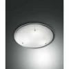 Plafonnier Fabas Luce HILL Chrome, 2 lumières
