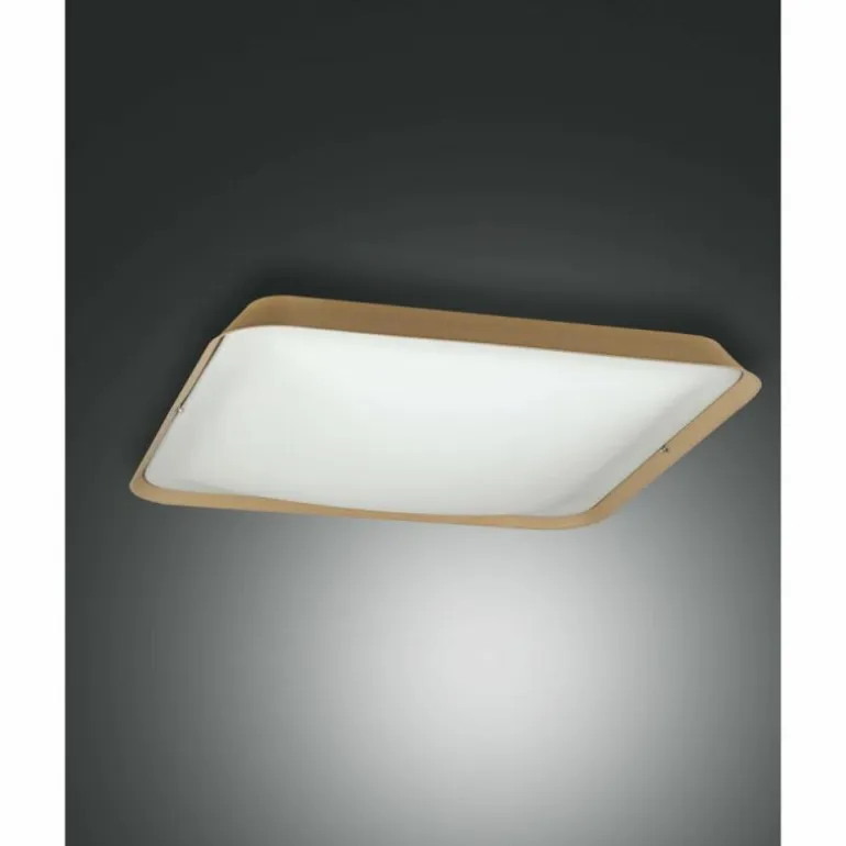 Plafonnier Fabas Luce Hugo LED Sable, 1 lumière