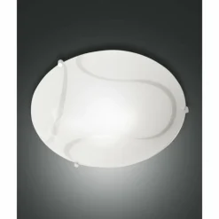 Plafonnier Fabas Luce Magma Blanc, 2 lumières
