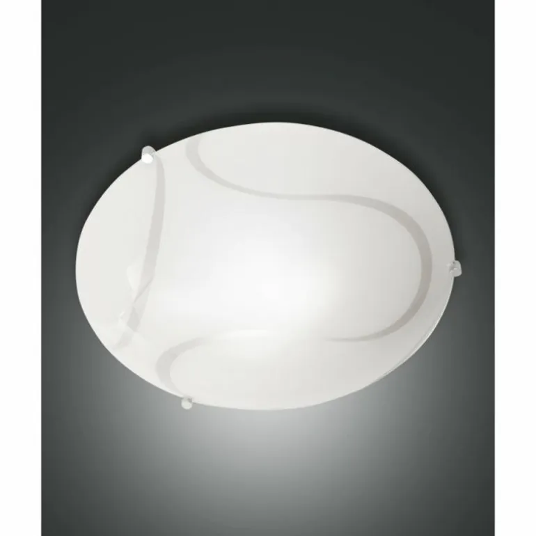 Plafonnier Fabas Luce Magma Blanc, 2 lumières