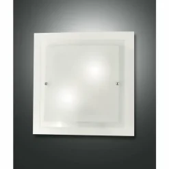 Plafonnier Fabas Luce Naxar Blanc, 2 lumières