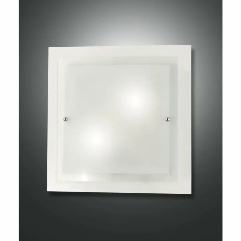 Plafonnier Fabas Luce Naxar Blanc, 2 lumières