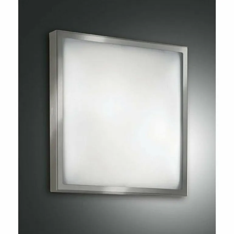 Plafonnier Fabas Luce OSAKA Nickel mat, 2 lumières