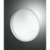 Plafonnier Fabas Luce Plaza LED Blanc, 1 lumière