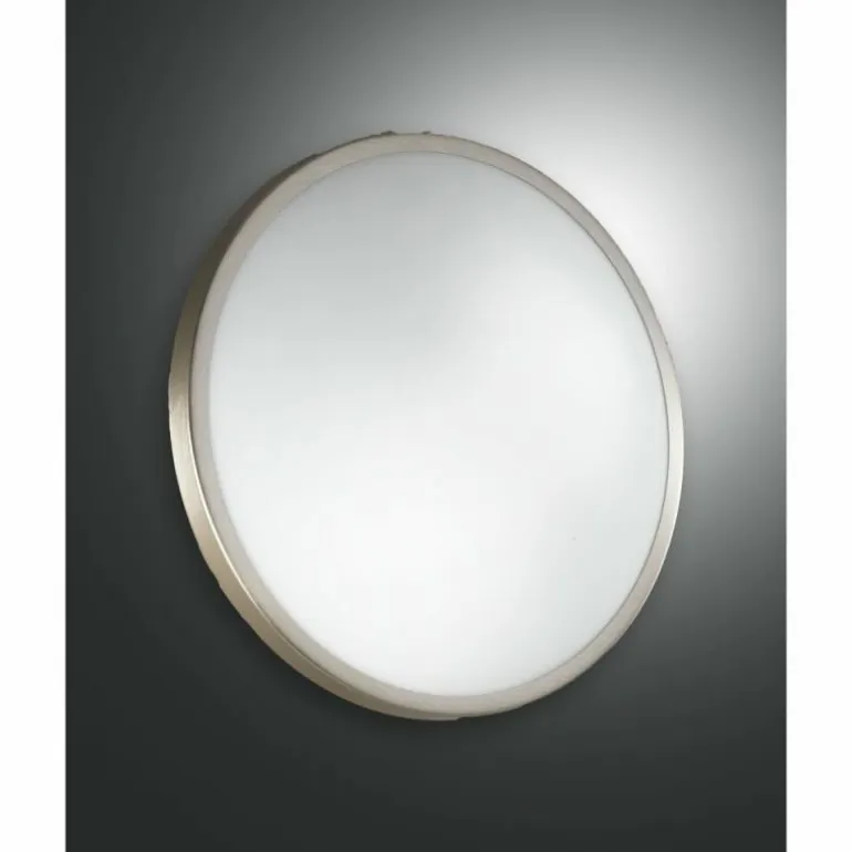 Plafonnier Fabas Luce Plaza LED Blanc, 1 lumière