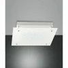Plafonnier Fabas Luce Plisset LED Blanc, 1 lumière
