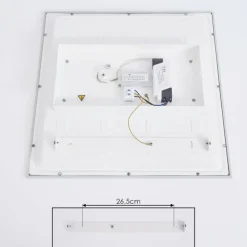 Plafonnier Farc LED Argenté, 1 lumière, Télécommandes