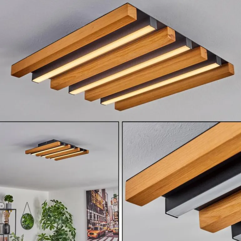 Plafonnier Favorina LED Écru, Noir, 1 lumière