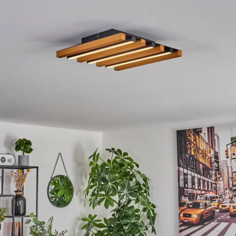 Plafonnier Favorina LED Écru, Noir, 1 lumière