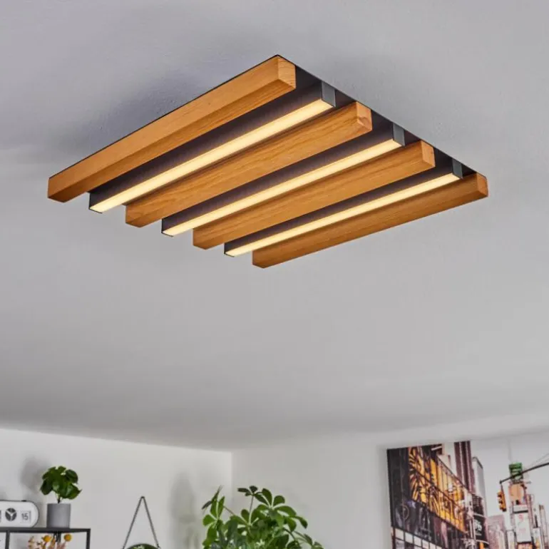 Plafonnier Favorina LED Écru, Noir, 1 lumière