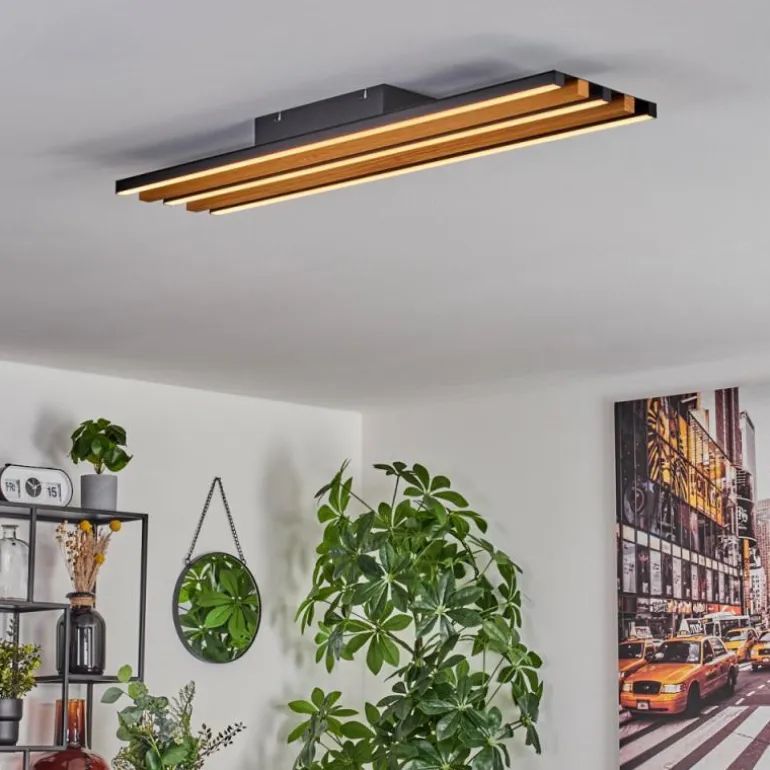 Plafonnier Favorina LED Écru, Noir, 1 lumière