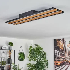 Plafonnier Favorina LED Écru, Noir, 1 lumière