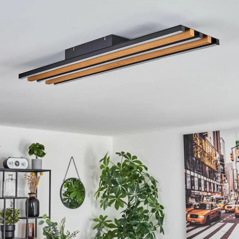 Plafonnier Favorina LED Écru, Noir, 1 lumière