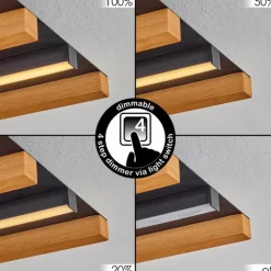 Plafonnier Favorina LED Écru, Noir, 1 lumière