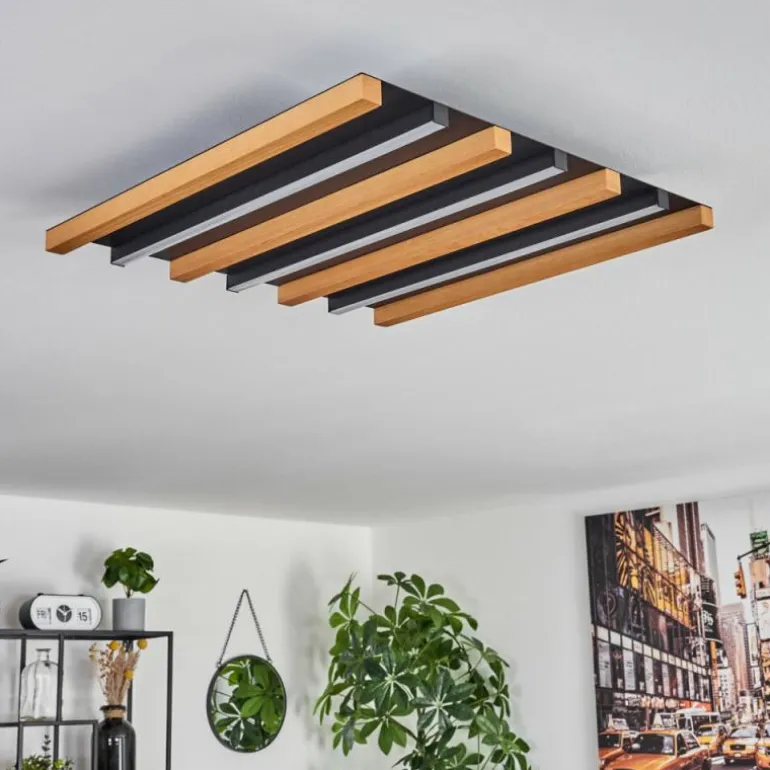 Plafonnier Favorina LED Écru, Noir, 1 lumière