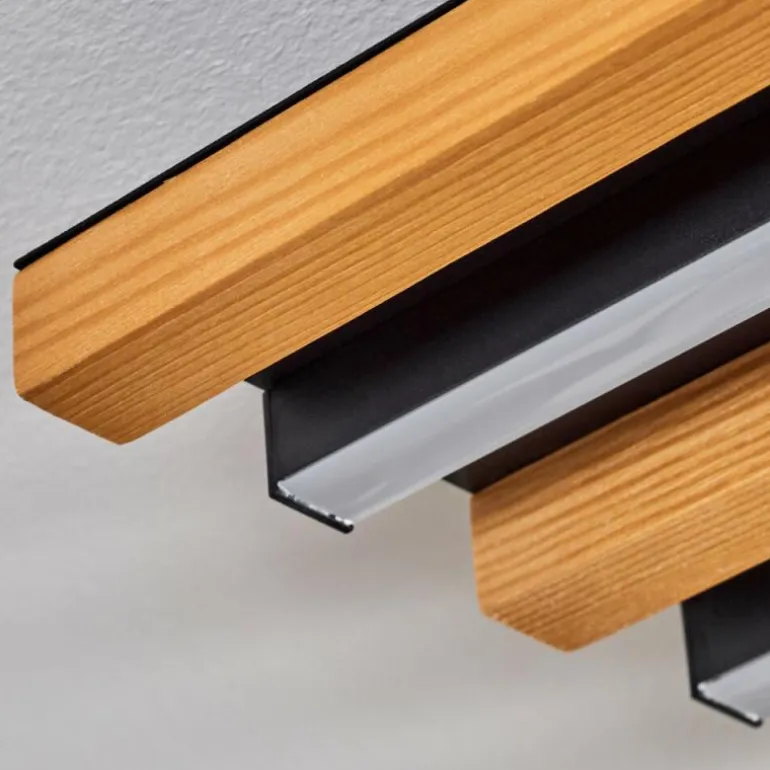 Plafonnier Favorina LED Écru, Noir, 1 lumière, Télécommandes