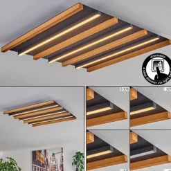 Plafonnier Favorina LED Écru, Noir, 1 lumière