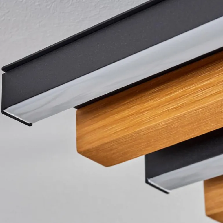 Plafonnier Favorina LED Écru, Noir, 1 lumière, Télécommandes