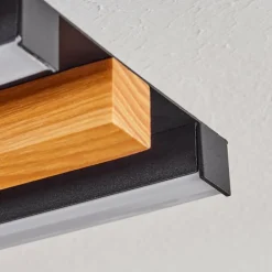 Plafonnier Favorina LED Écru, Noir, 1 lumière, Télécommandes