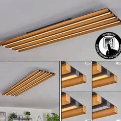Plafonnier Favorina LED Écru, Noir, 1 lumière