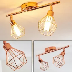 Plafonnier Ferrand LED Cuivre, 2 lumières