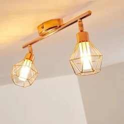 Plafonnier Ferrand LED Cuivre, 2 lumières