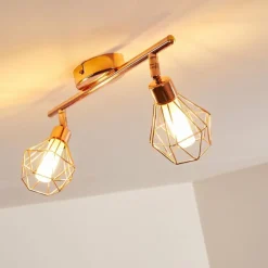 Plafonnier Ferrand LED Cuivre, 2 lumières