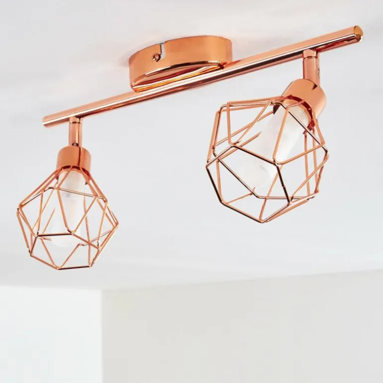 Plafonnier Ferrand LED Cuivre, 2 lumières