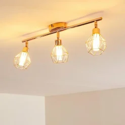 Plafonnier Ferrand LED Cuivre, 3 lumières