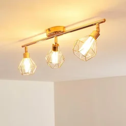 Plafonnier Ferrand LED Cuivre, 3 lumières