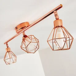Plafonnier Ferrand LED Cuivre, 3 lumières