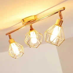 Plafonnier Ferrand LED Cuivre, 3 lumières