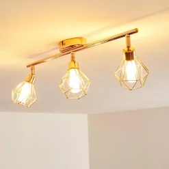 Plafonnier Ferrand LED Cuivre, 3 lumières