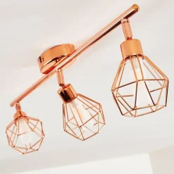 Plafonnier Ferrand LED Cuivre, 3 lumières