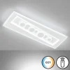 Plafonnier Fischer & Honsel Ratio LED Blanc, 1 lumière, Télécommandes