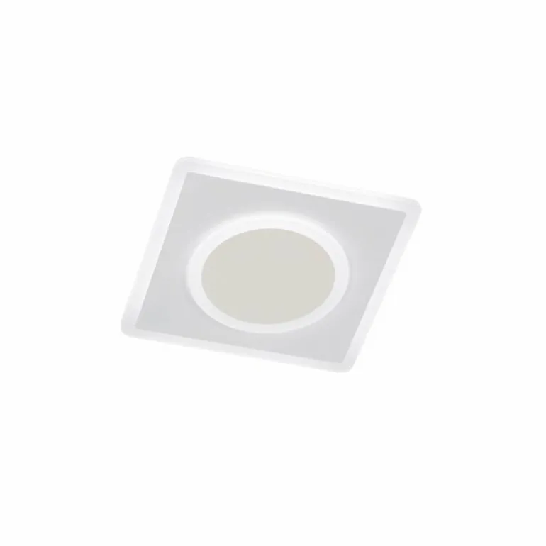 Plafonnier Fischer & Honsel Bisi LED Blanc, 1 lumière, Télécommandes