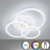 Plafonnier Fischer & Honsel Gelder LED Blanc, 1 lumière, Télécommandes, Changeur de couleurs
