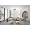 Plafonnier Fischer & Honsel Gelder LED Noir, 1 lumière, Télécommandes, Changeur de couleurs