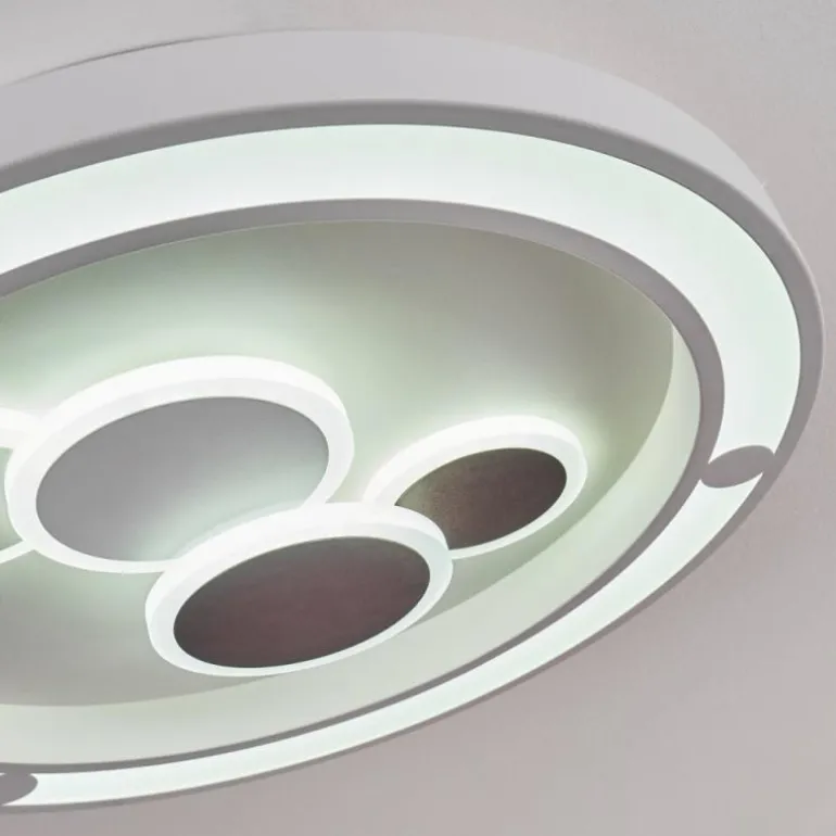 Plafonnier Fitili LED Blanc, 1 lumière, Télécommandes