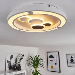 Plafonnier Fitili LED Blanc, 1 lumière, Télécommandes