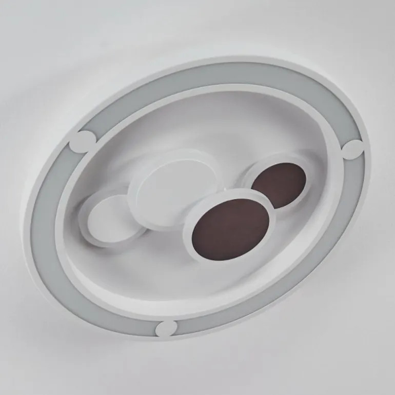 Plafonnier Fitili LED Blanc, 1 lumière, Télécommandes