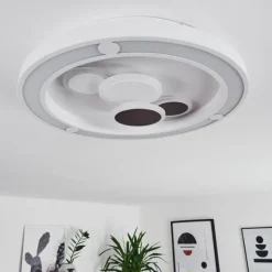 Plafonnier Fitili LED Blanc, 1 lumière, Télécommandes