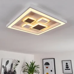 Plafonnier Fitili LED Blanc, 1 lumière, Télécommandes