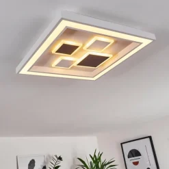 Plafonnier Fitili LED Blanc, 1 lumière, Télécommandes