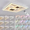Plafonnier Fitili LED Noir, Blanc, 1 lumière, Télécommandes, Changeur de couleurs