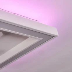 Plafonnier Fitili LED Noir, Blanc, 1 lumière, Télécommandes, Changeur de couleurs